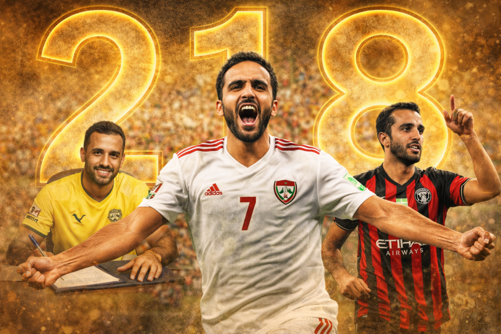 علي مبخوت الهداف التاريخي للدوري الإماراتي لكرة القدم.